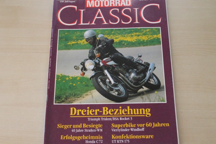 Deckblatt Motorrad Classic (04/1989)